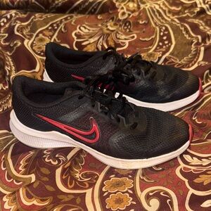 Nike Black and Red Running Shoes